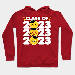 Class of 2023 Funny Kawaii Faces Hoodie